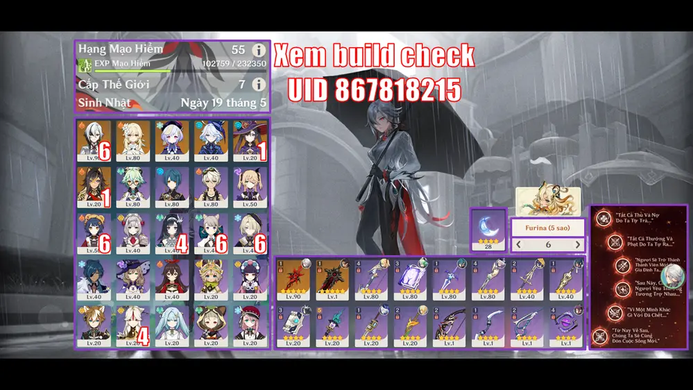 Ảnh acc Genshin