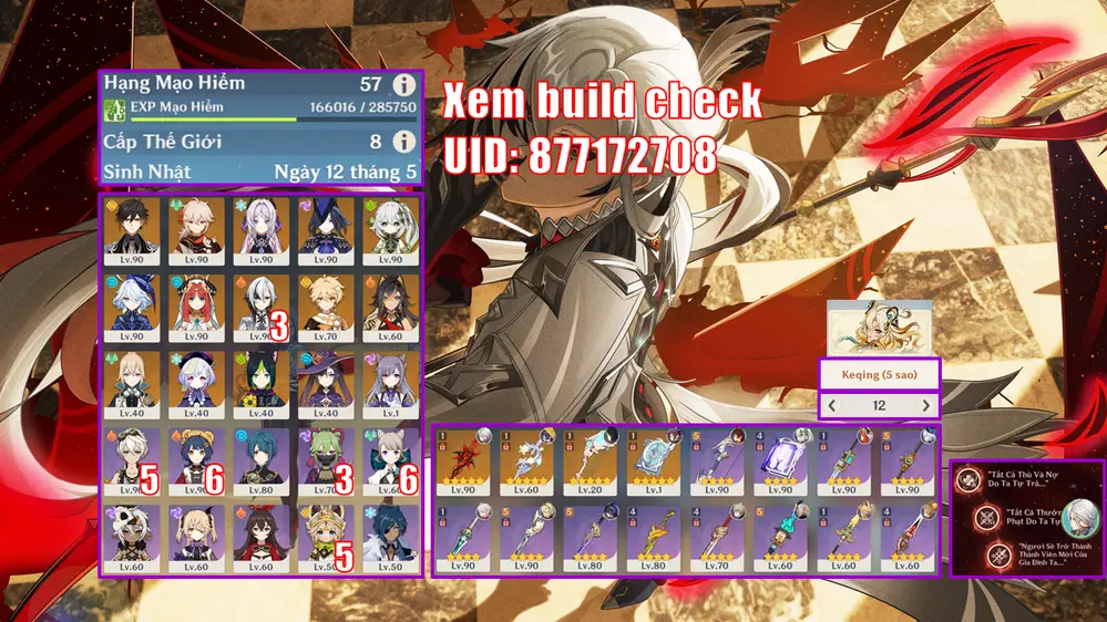 Ảnh acc Genshin