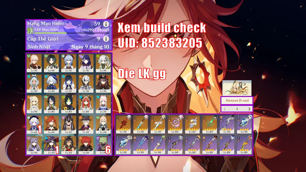 Ảnh acc Genshin